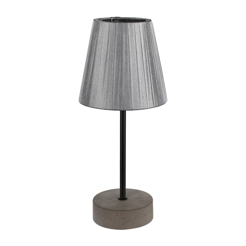 Mila Table Lamp 1xE14 Max.40W Concrete Gray/Black PVC/Black/Gray