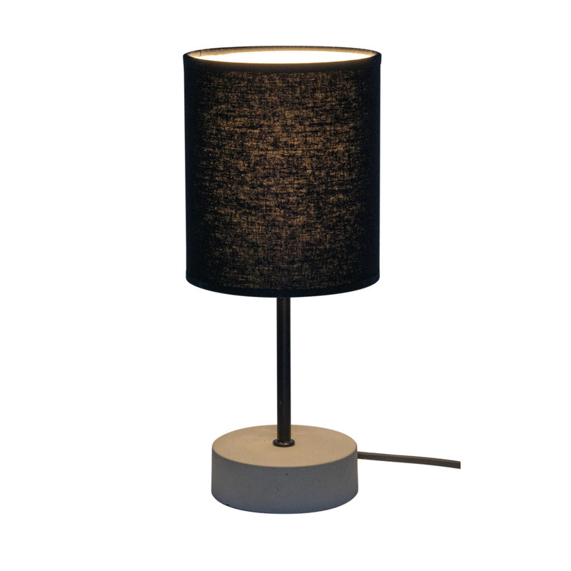 Mila Table Lamp 1xE27 Max.25W Concrete Gray / Black / Black