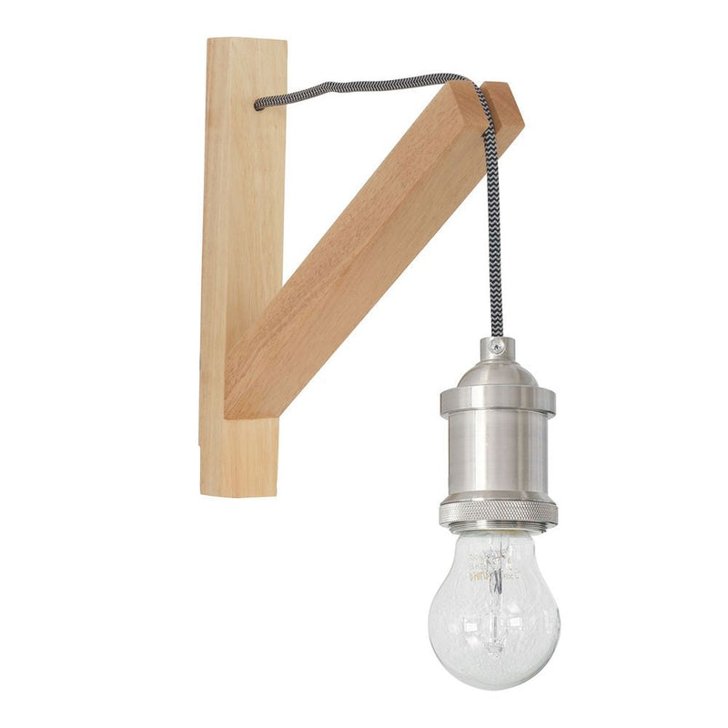 Wall sconce Dion Wood brown E27