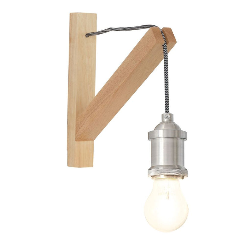 Wall sconce Dion Wood brown E27