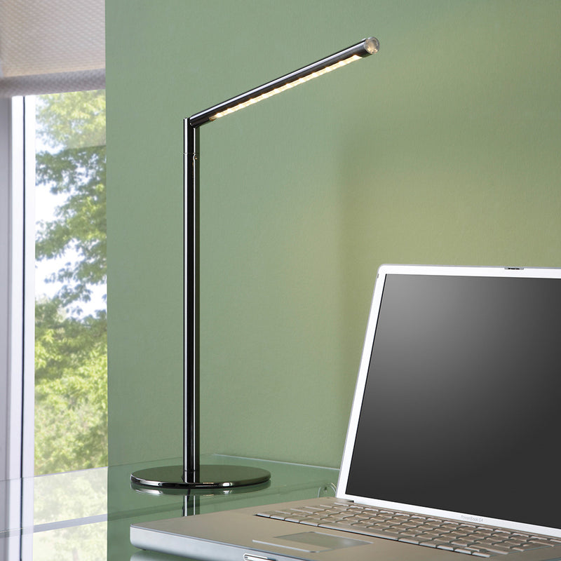 Table Lamp T36-5 1xLED Integrated Max.6W Black/Chrome/Black PVC