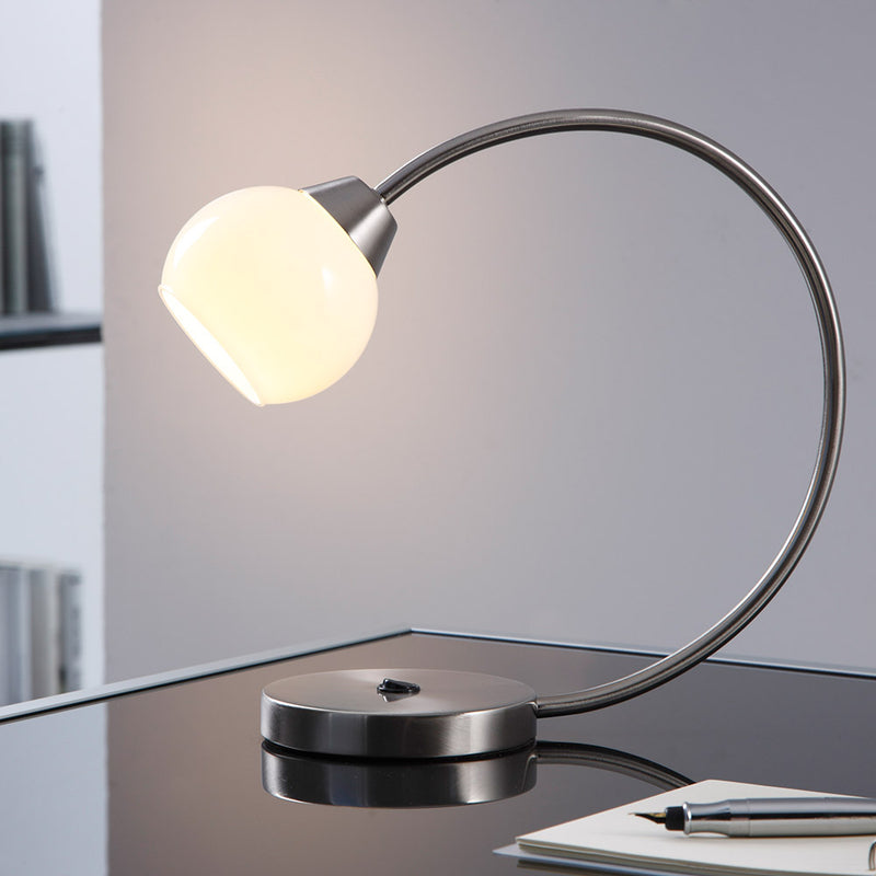Table Lamp T72 1xLED Integrated Max.4.5W Matte Nickel/White/Black PVC