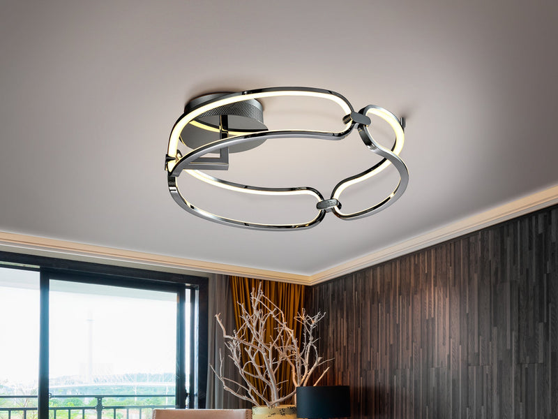 COLETTE led ceiling lamp d47, chrome