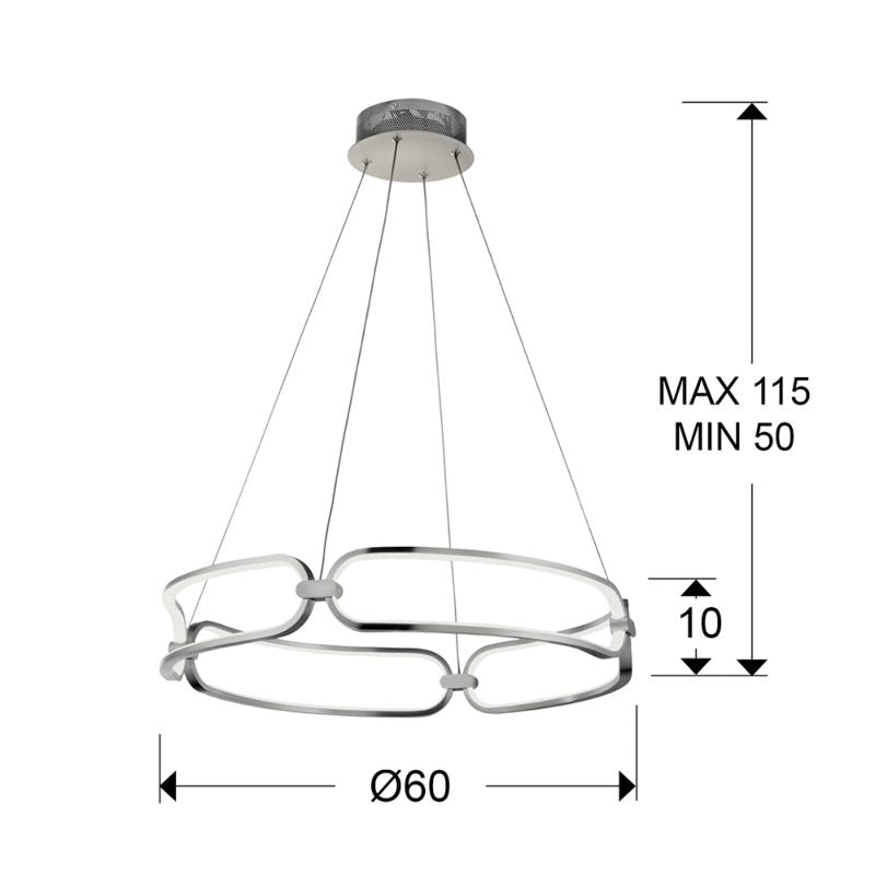 COLETTE led lamp, d60,chrome
