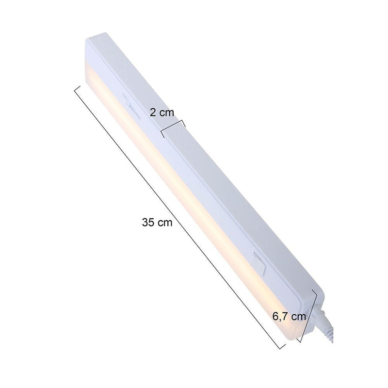Wall sconce plastic white LED