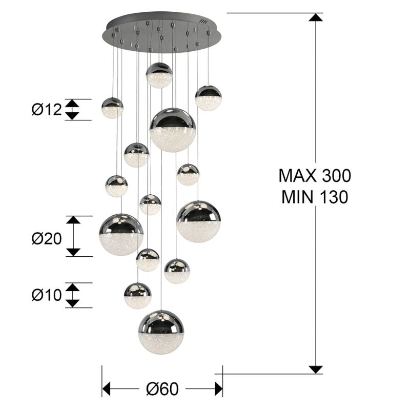 SPHERE led lamp 14l d60 dimmable