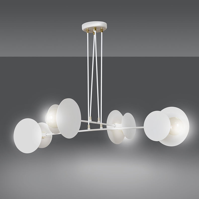 IDEA pendant lamp 4L, white, E27