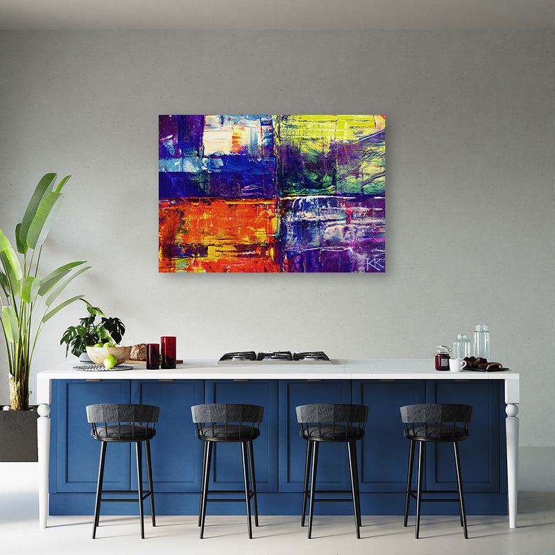 Canvas print, Colorful abstract hand painted