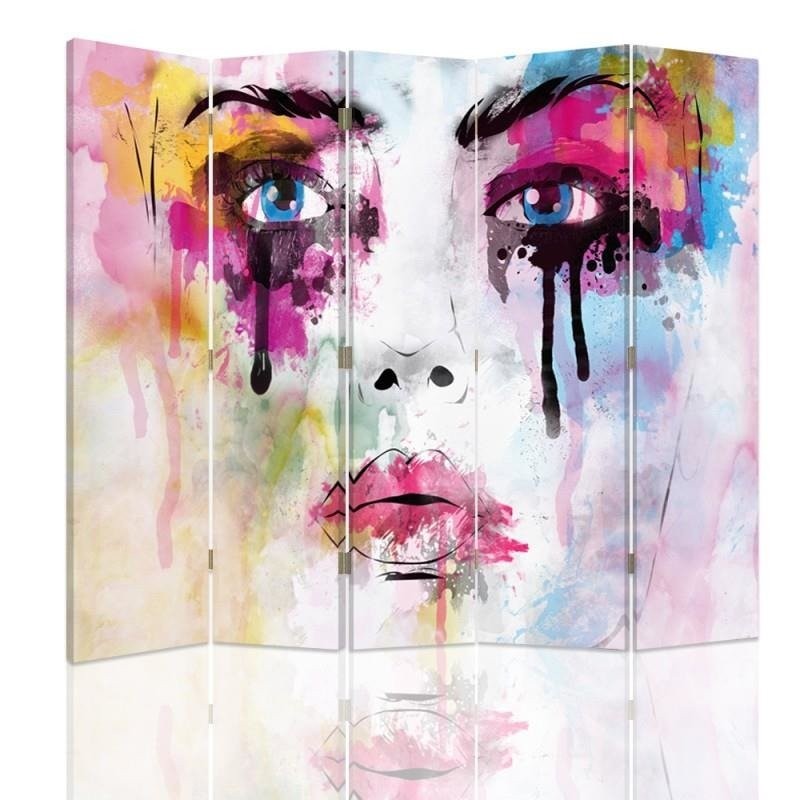 Room divider Double-sided, Face with paint stains