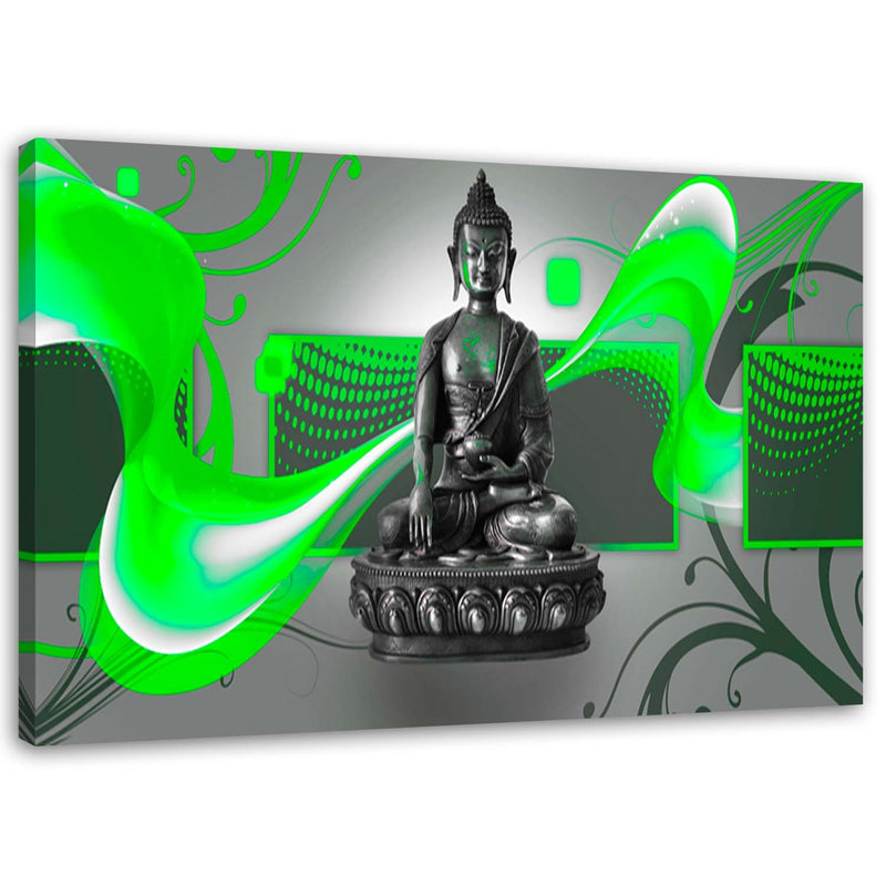 Canvas print, Buddha figure - abstract
