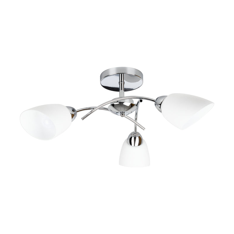 Viletta Ceiling Lamp 3xE27 Max.60W Chrome/White