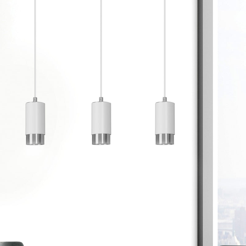 FUMIKO pendant lamp 3L, white, GU10