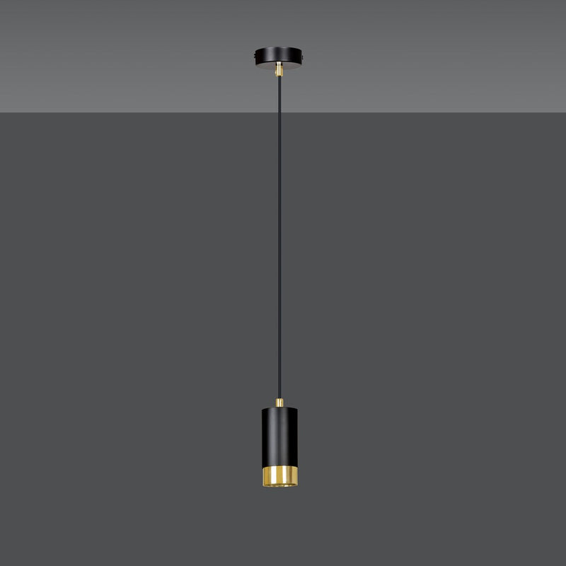 FUMIKO pendant lamp 1L, black, GU10