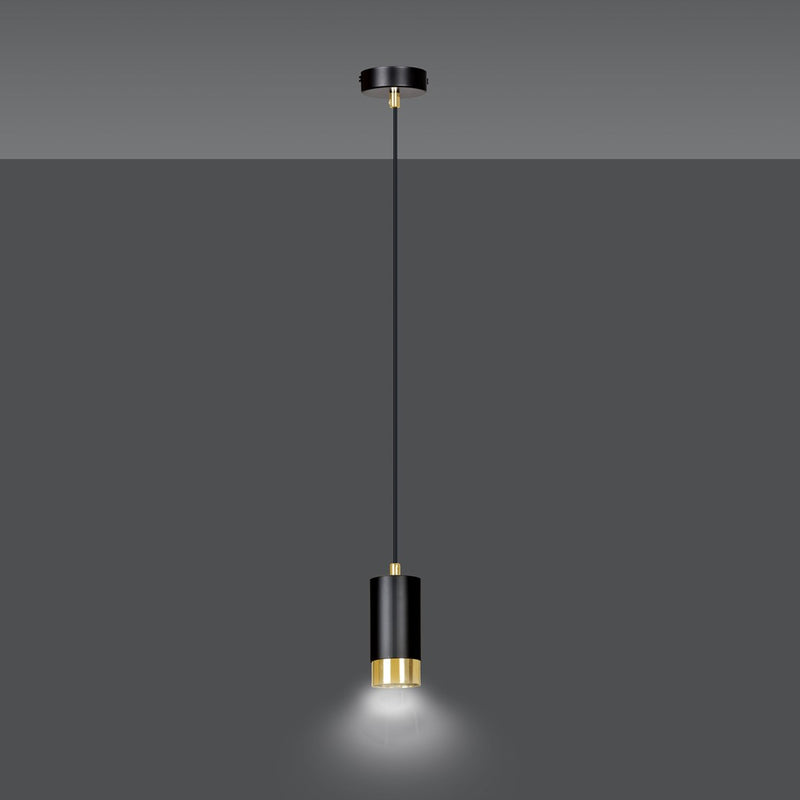 FUMIKO pendant lamp 1L, black, GU10