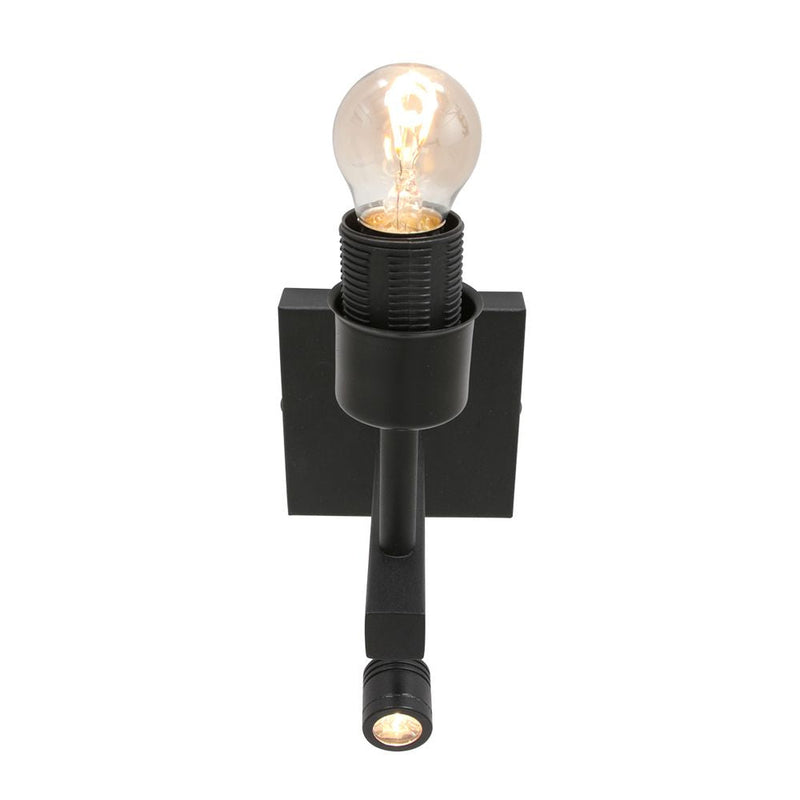 Aplique de pared Rod gris lino LED/E27 2 lámparas