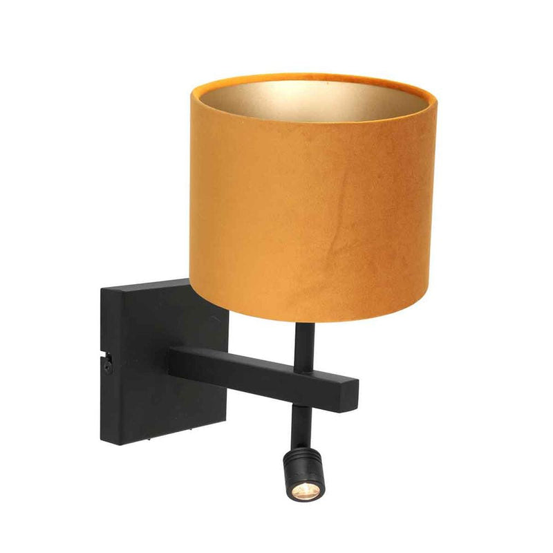 Wall sconce Rod metal gold LED / E27 2 lamps
