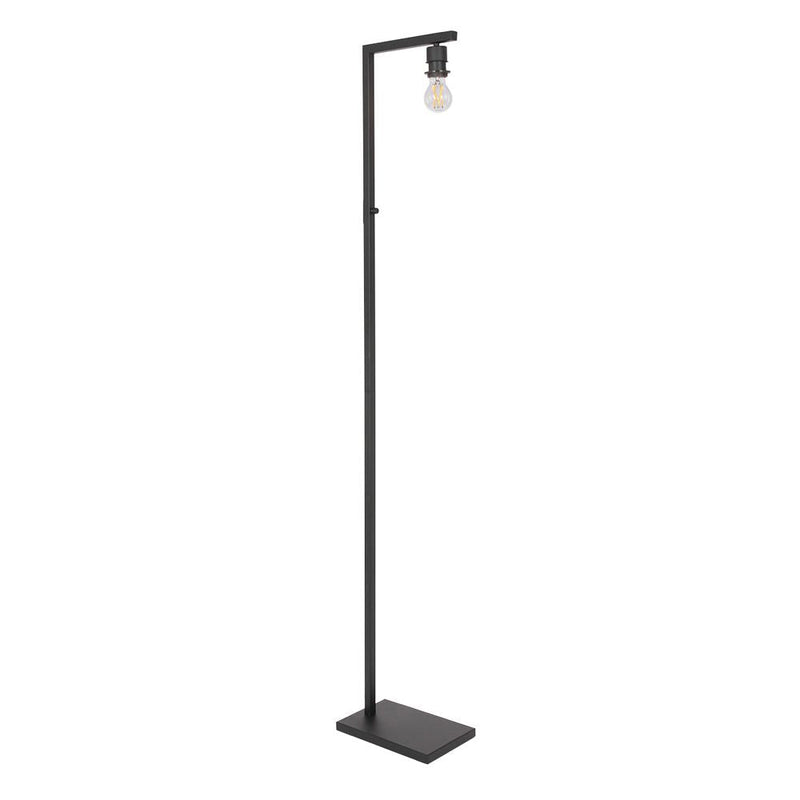 Floor lamp Rod linen grey E27