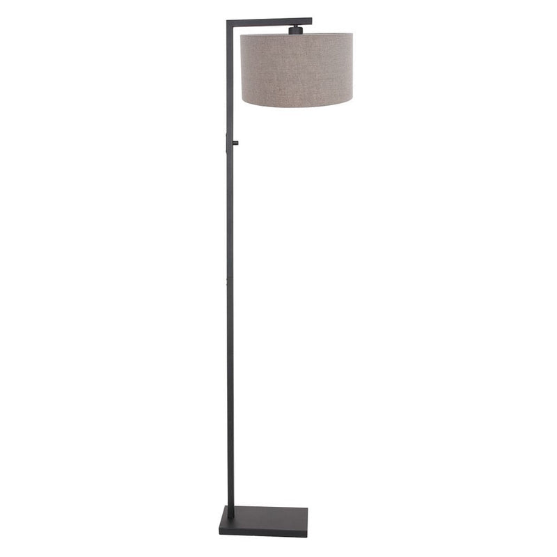 Floor lamp Rod linen grey E27