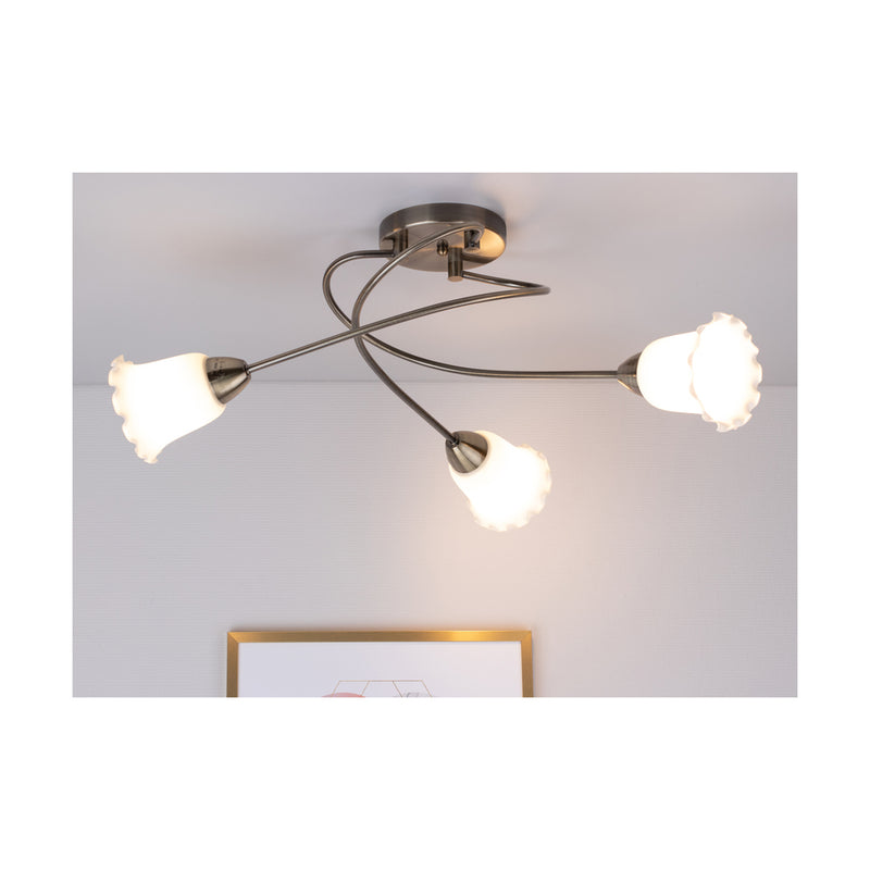 Faria Ceiling Lamp 3xE27 Max.60W Patina/White