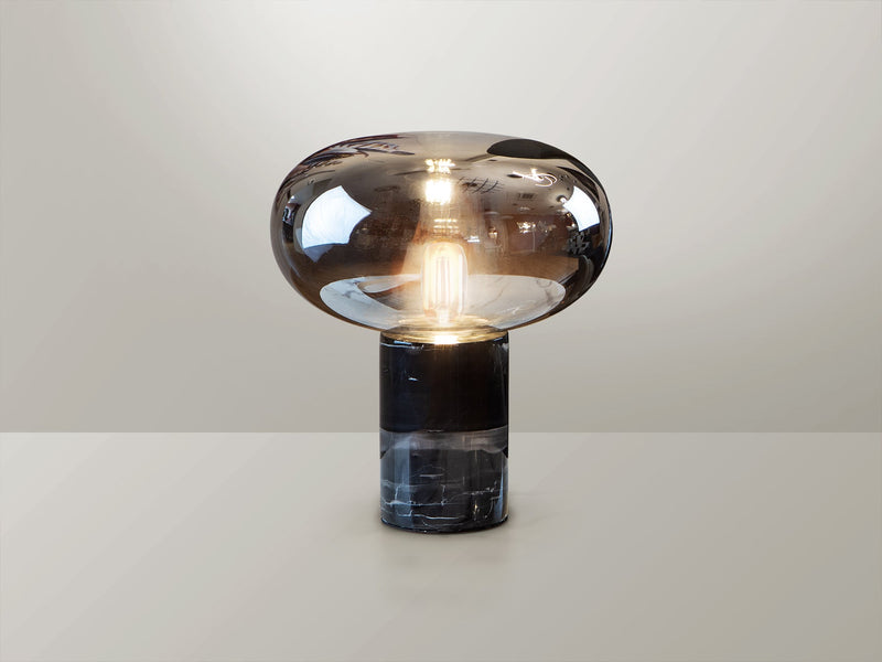 FUNGI table lamp 1l black marble