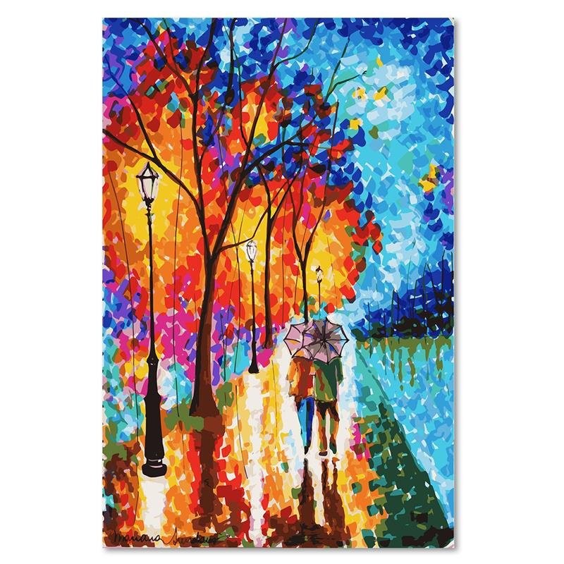 Canvas print, Autumn trees in the park