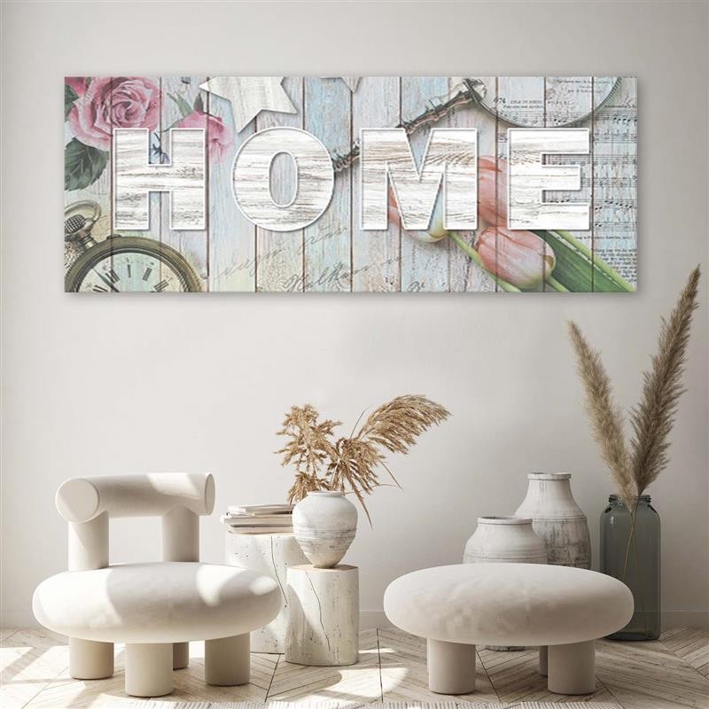 Estampado de panel decorativo, Letras para el hogar estilo rústico