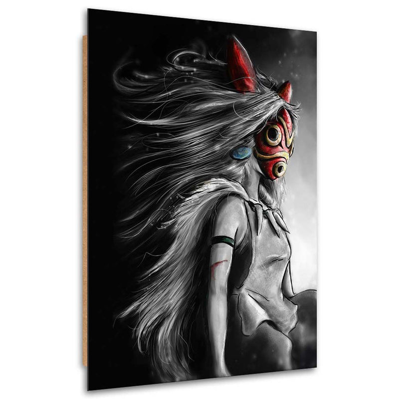 Deco panel print, Princess mononoke in the red mask
