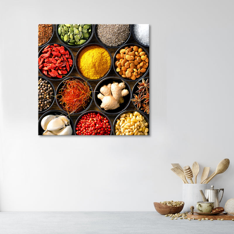 Canvas print, Kitchen spices food