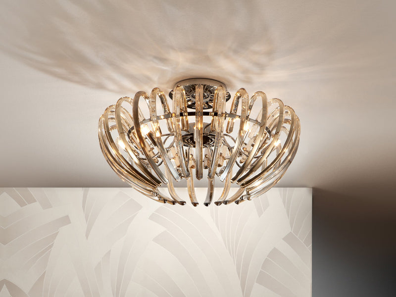ARIADNA champagne ceiling lamp 9l