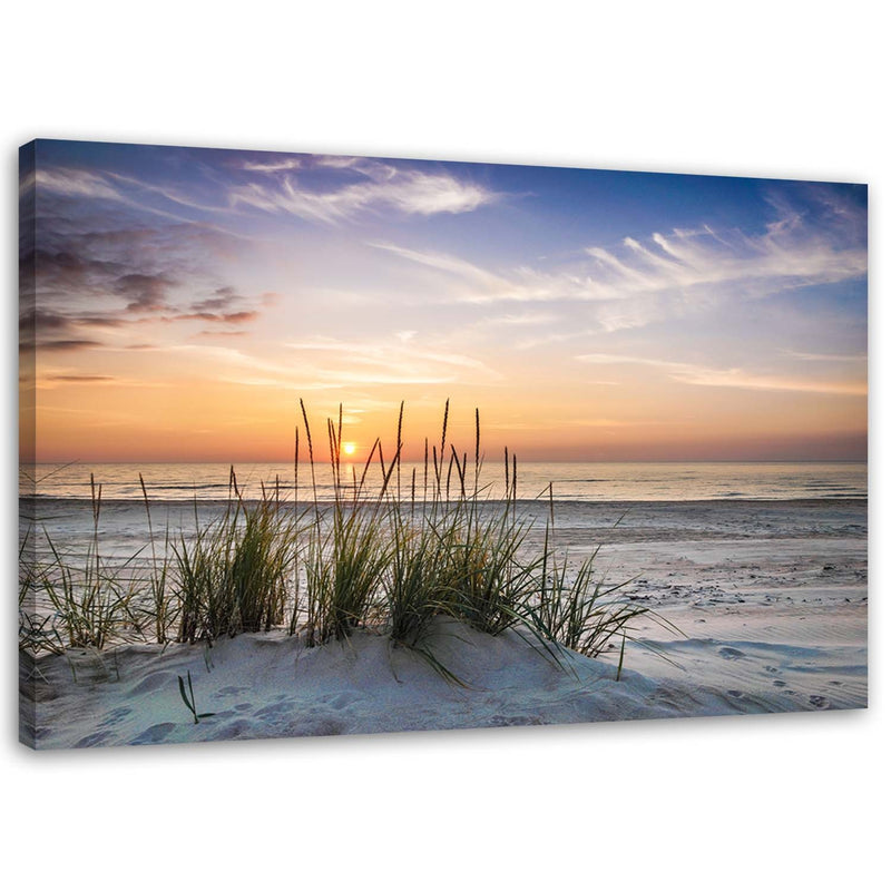 Canvas print, Sunset on the beach