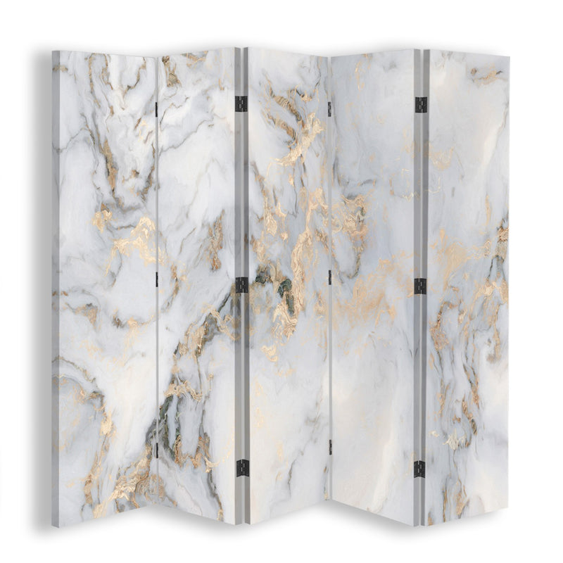 Room divider Double-sided, Golden marble
