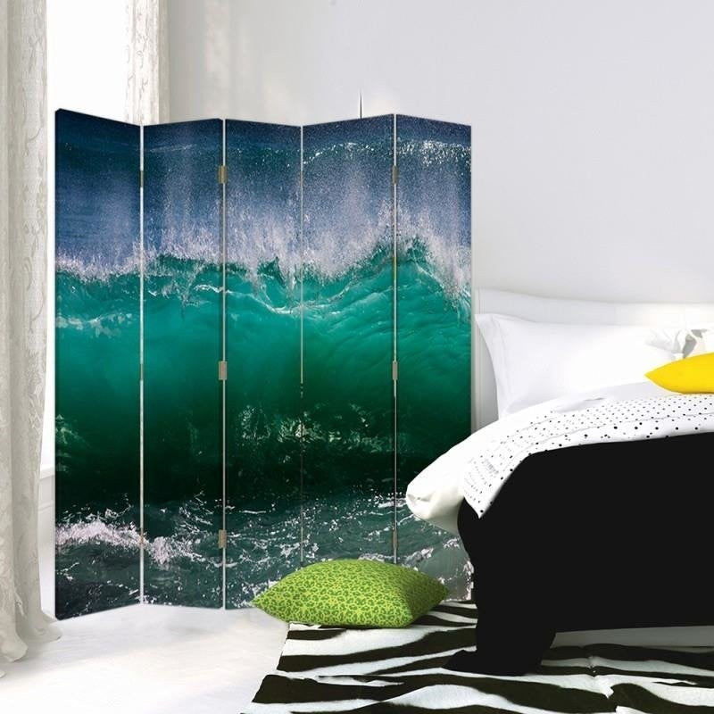 Room divider Double-sided, The power of the sea wave