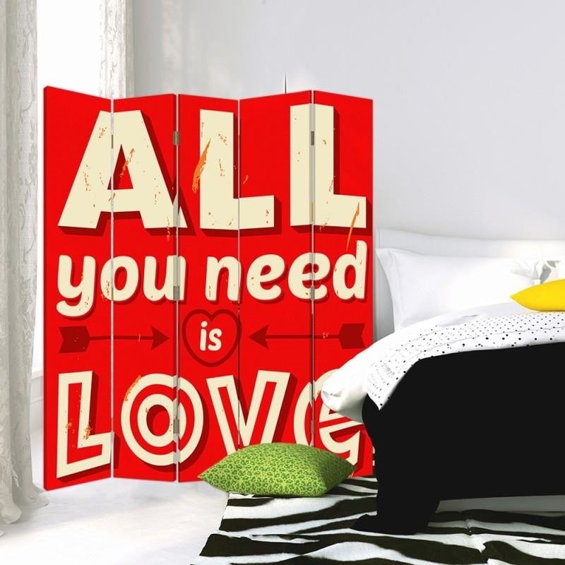 Room divider Double-sided, All you need is love