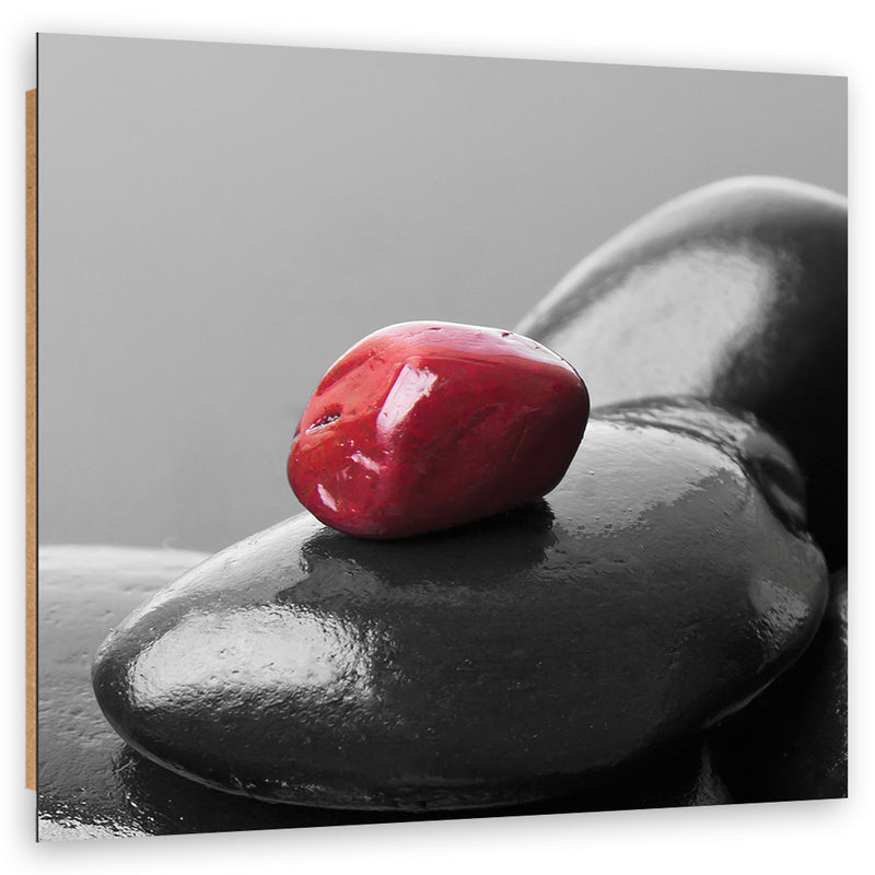 Deco panel print, Red stone zen spa