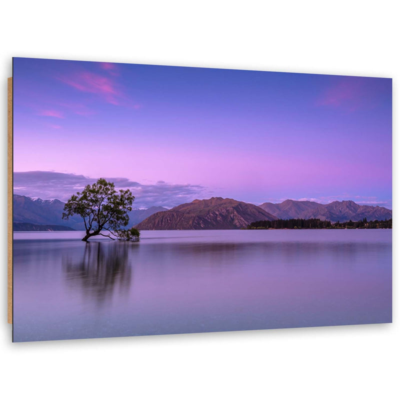 Deco panel print, Tree on a lake
