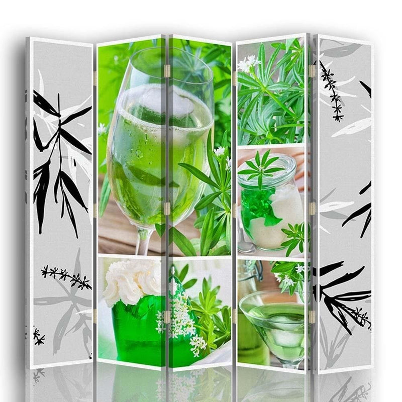Room divider Double-sided, Green refreshment