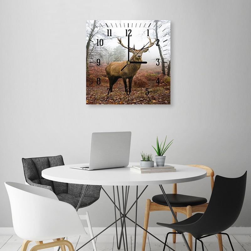Wall clock, Deer
