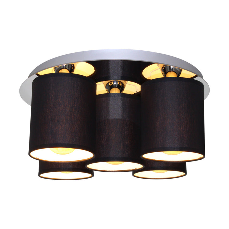 Merida Ceiling Lamp 5xE27 Max.25W Chrome / Black