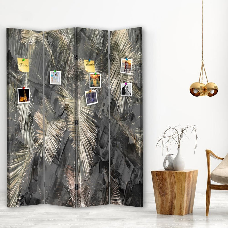Room divider Double-sided PIN IT, Variations on a theme of grey