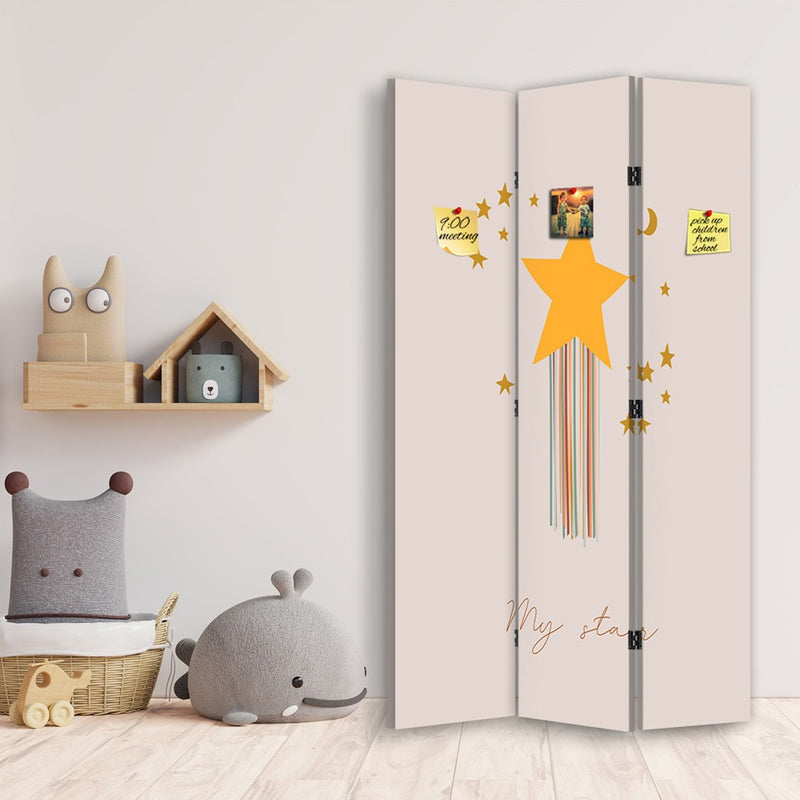 Room divider Double-sided PIN IT, Magic star
