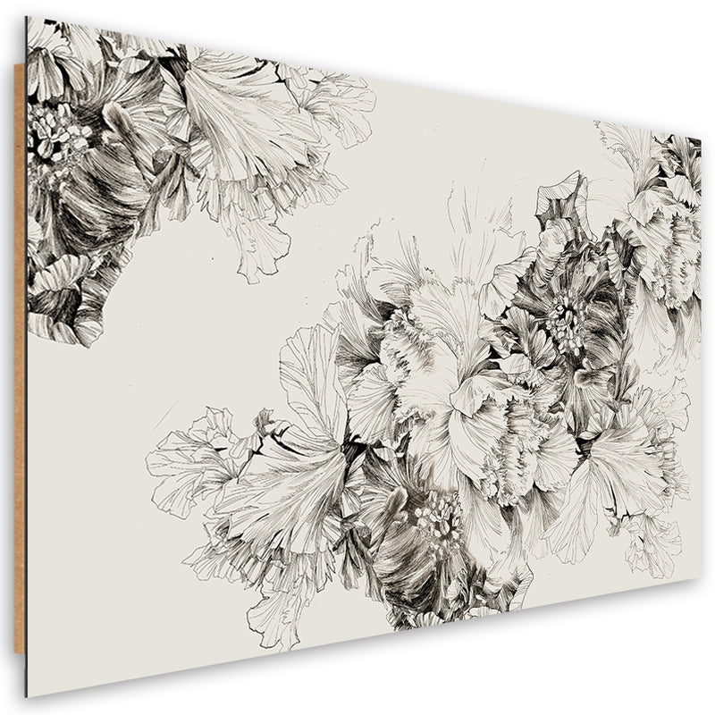Deco panel print, Floral vintage motif