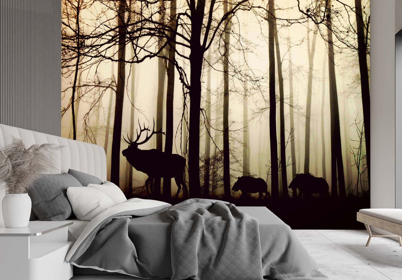Wallpaper, Animals in the forest