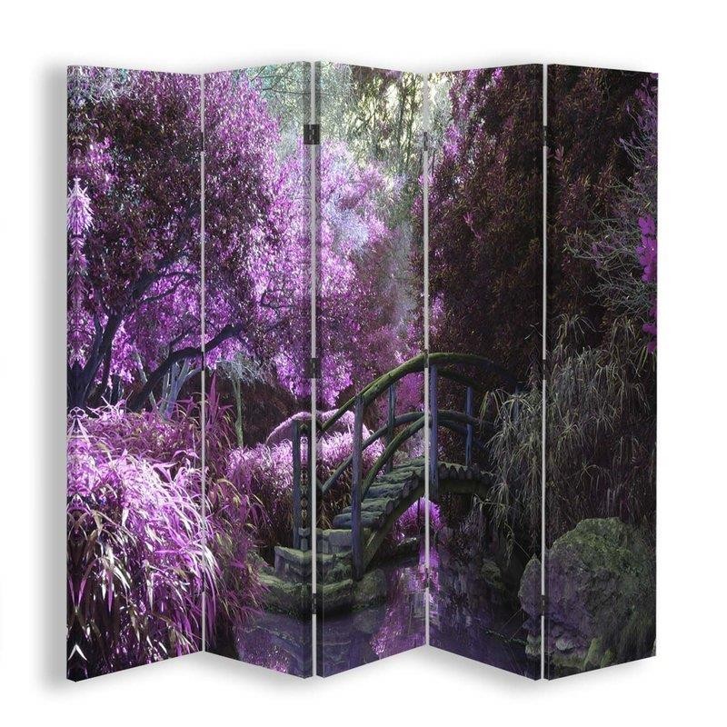 Room divider Double-sided rotatable, Enchanted Bridge