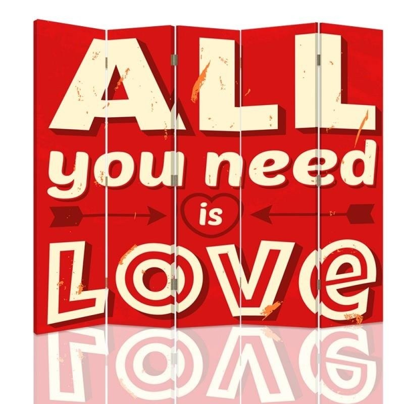 Room divider Double-sided, All you need is love