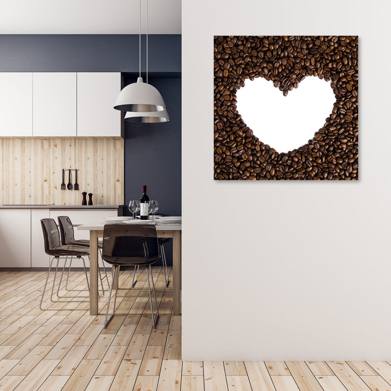 Canvas print, Coffee heart
