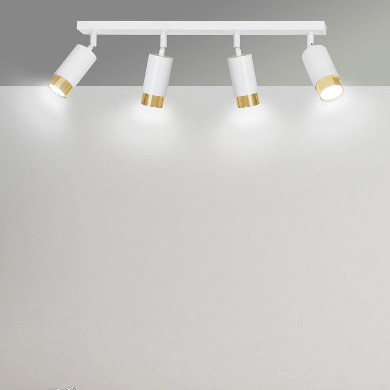 HIRO ceiling lamp 4L, white, GU10