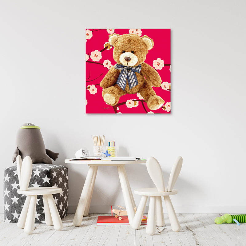 Canvas print, Plush teddy bear