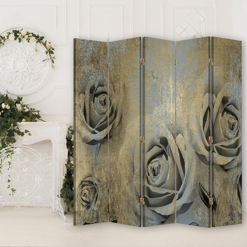 Room divider Double-sided, Art deco roses