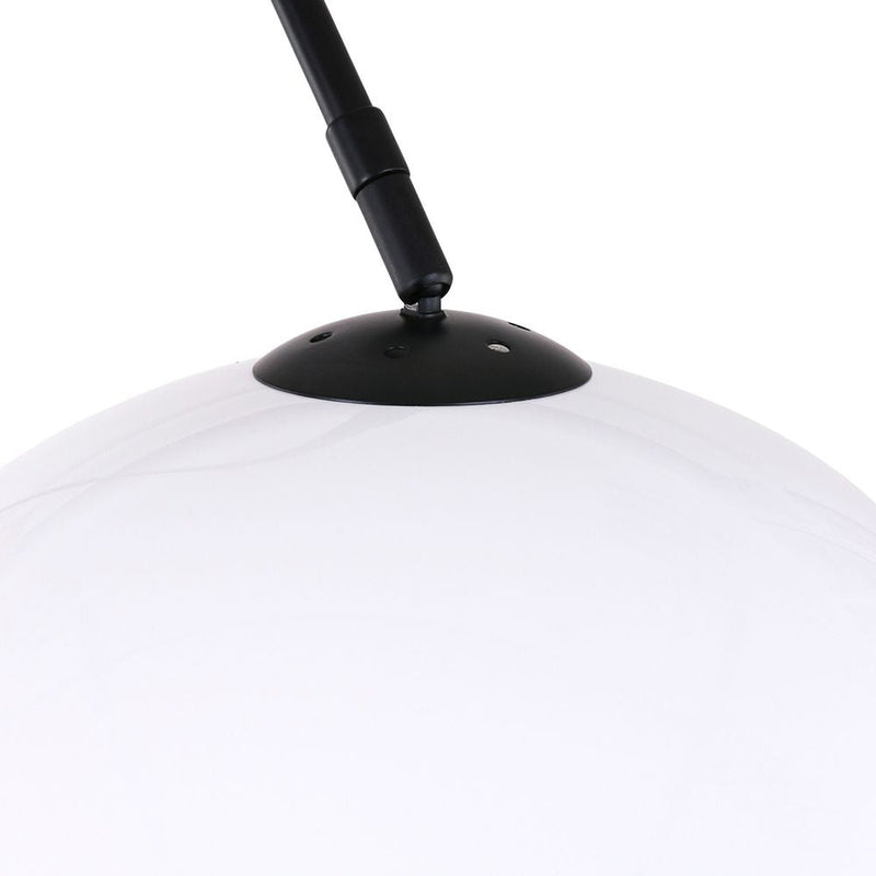 Floor lamp Sparkled light plastic black E27