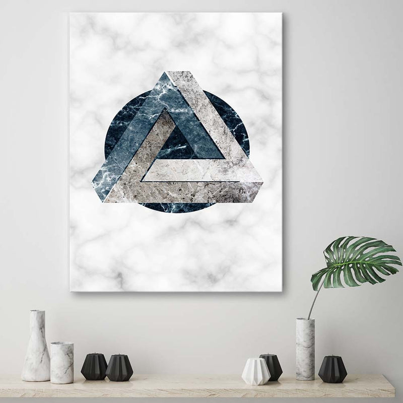 Canvas print, Geometric abstraction - marble